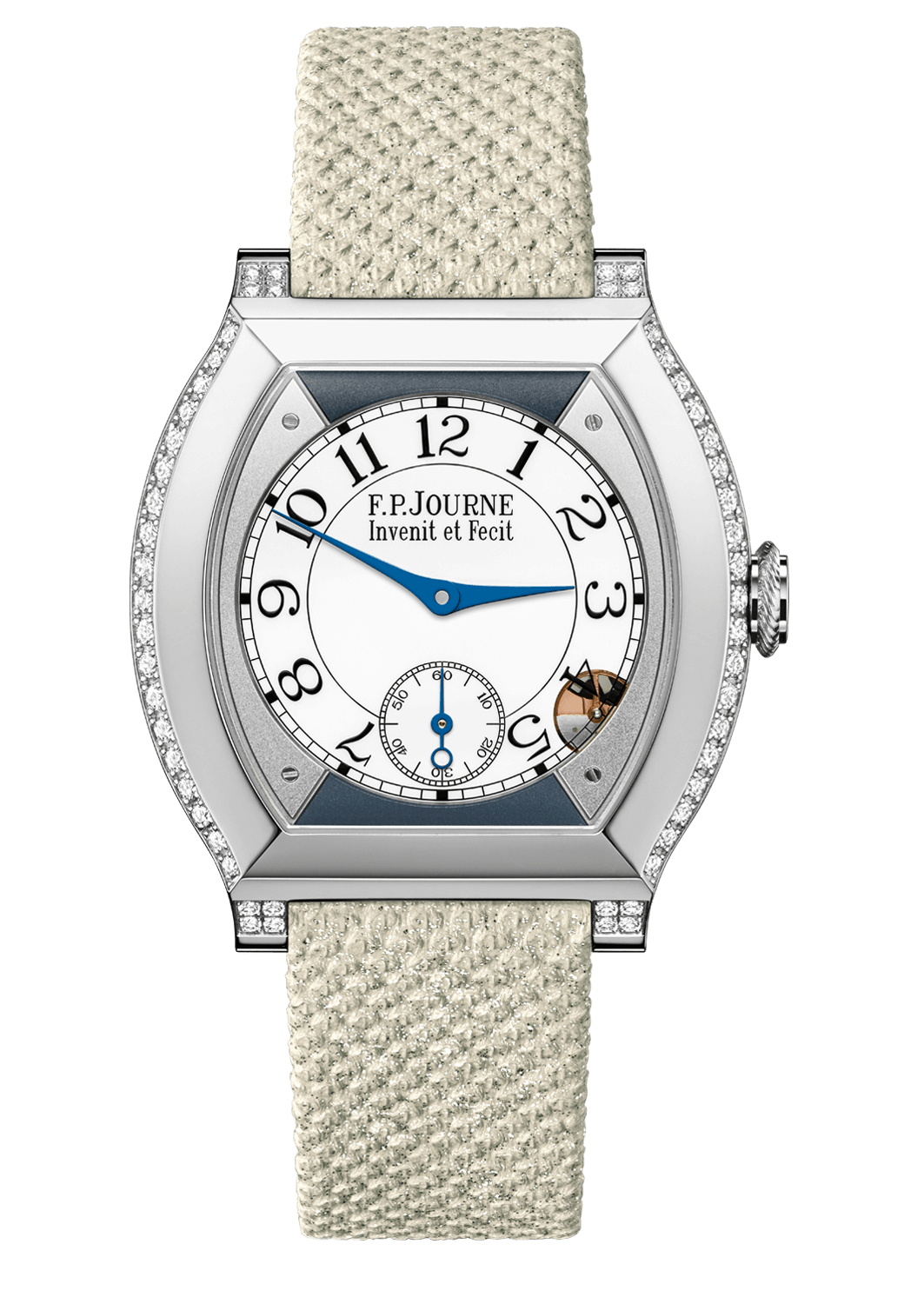 ÉLÉGANTE 40 MM OR 6N OU PLATINE 2 RANGS DE DIAMANTS